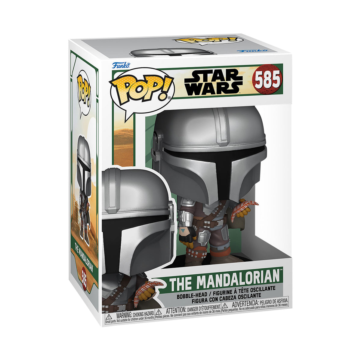 Image produit Star Wars - La figurine à tête branlante Funko Pop de The Mandalorian