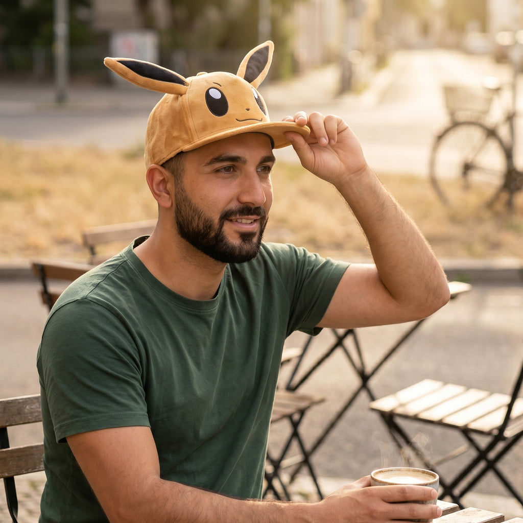 Image produit Pokemon - Casquette Snapback en peluche Eevee