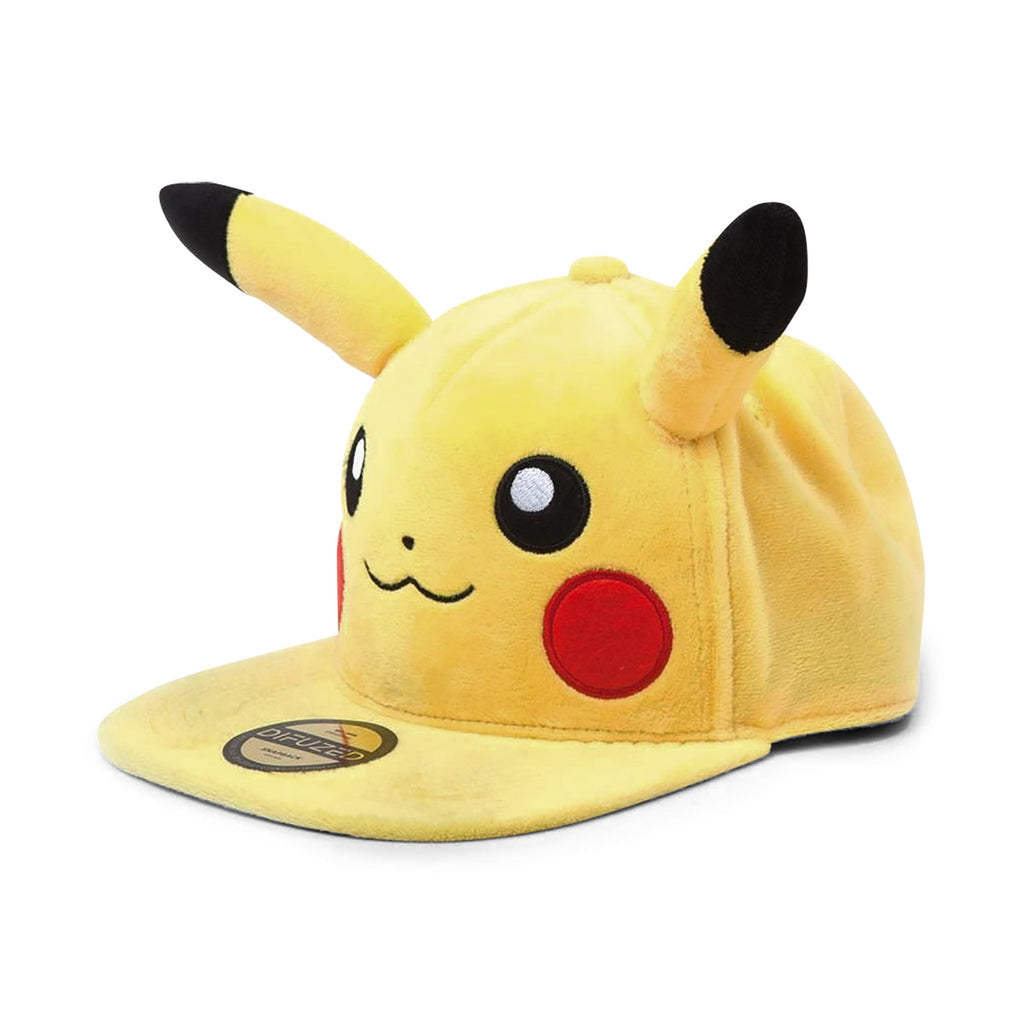 Image produit Pokemon - Casquette Snapback en peluche Pikachu