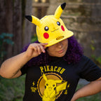 Image produit Pokemon - Casquette Snapback en peluche Pikachu