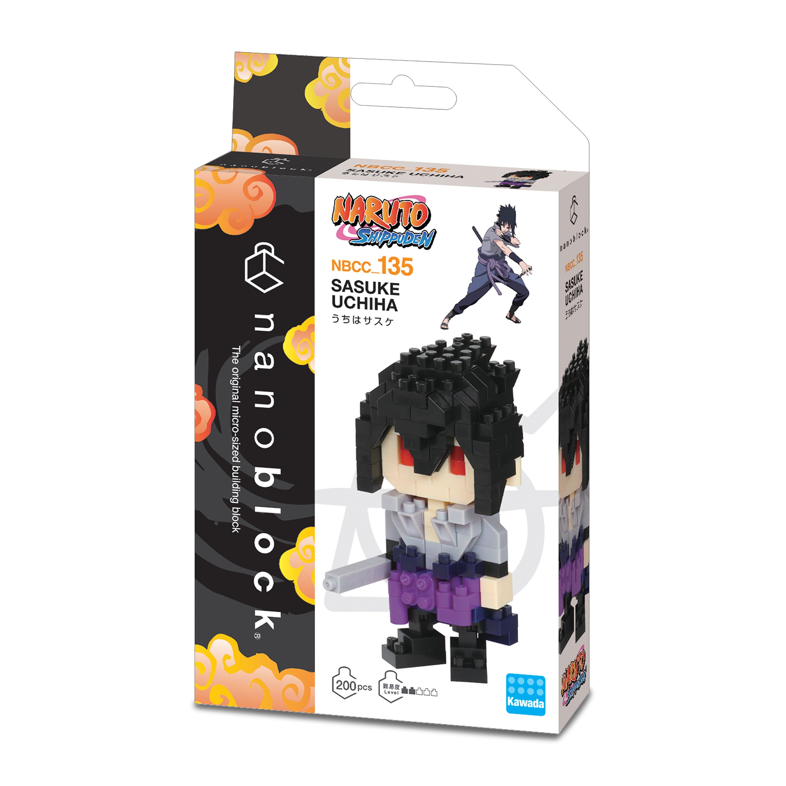 Image produit Naruto Shippuden - Sasuke Uchiha nanoblock Mini Figurine de Construction