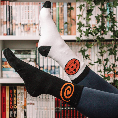 Image produit Naruto Shippuden - Chaussettes symbole Sasuke set de 3 pièces