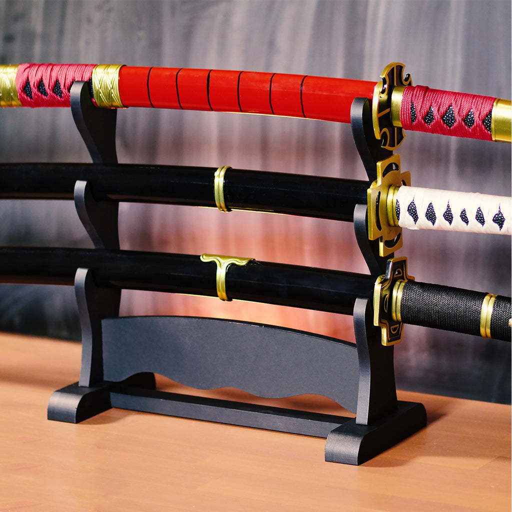 Image produit Support Katana pour trois épées accessoire noir
