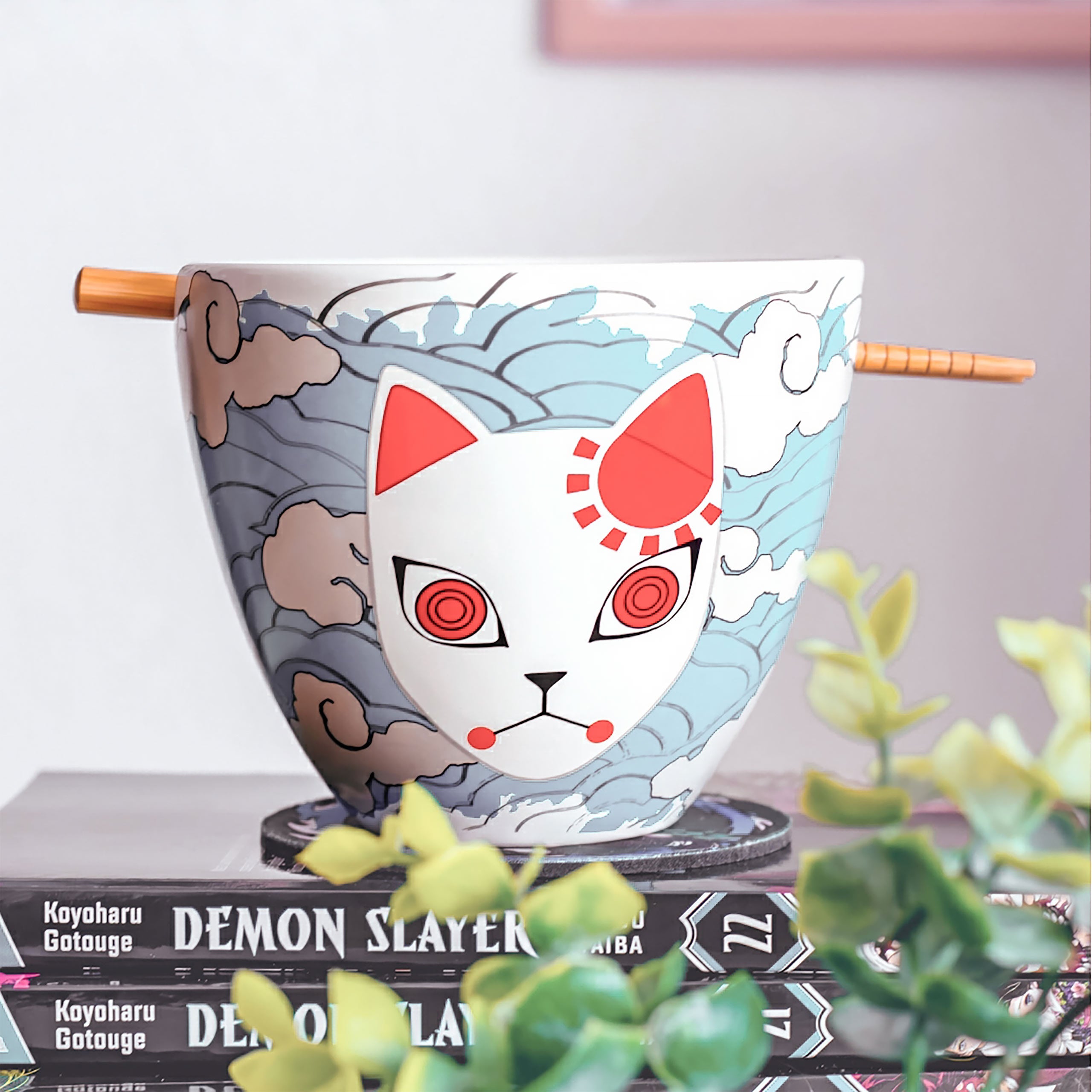 Image produit Demon Slayer - Bol Ramen avec baguettes masque Tanjiro