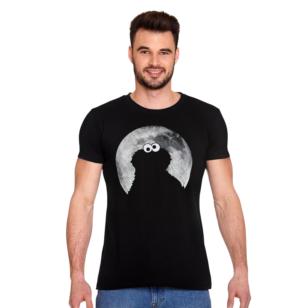 Image produit Sesame Street - T-shirt noir Cookie Monster Moonnight