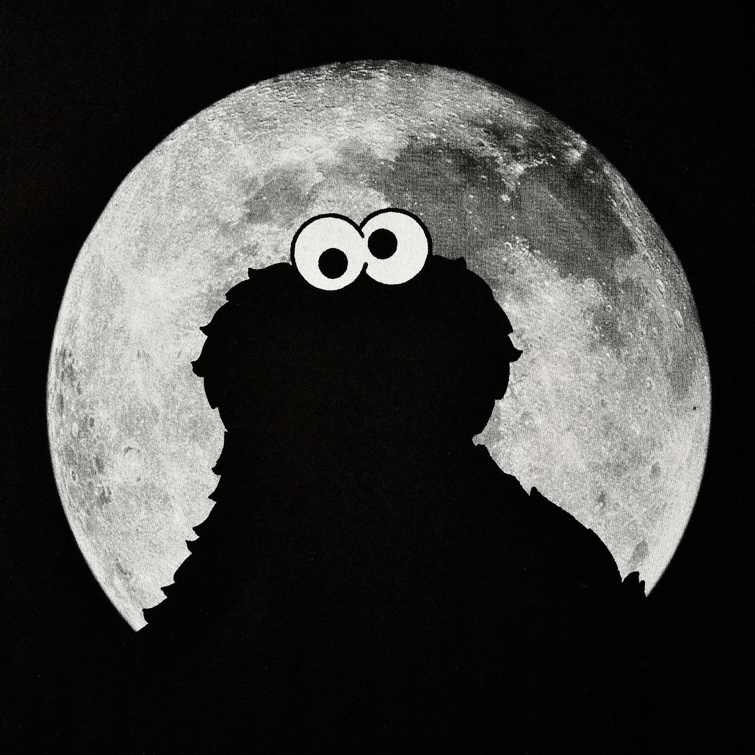 Image produit Sesame Street - T-shirt noir Cookie Monster Moonnight