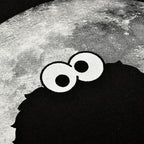 Image produit Sesame Street - T-shirt noir Cookie Monster Moonnight