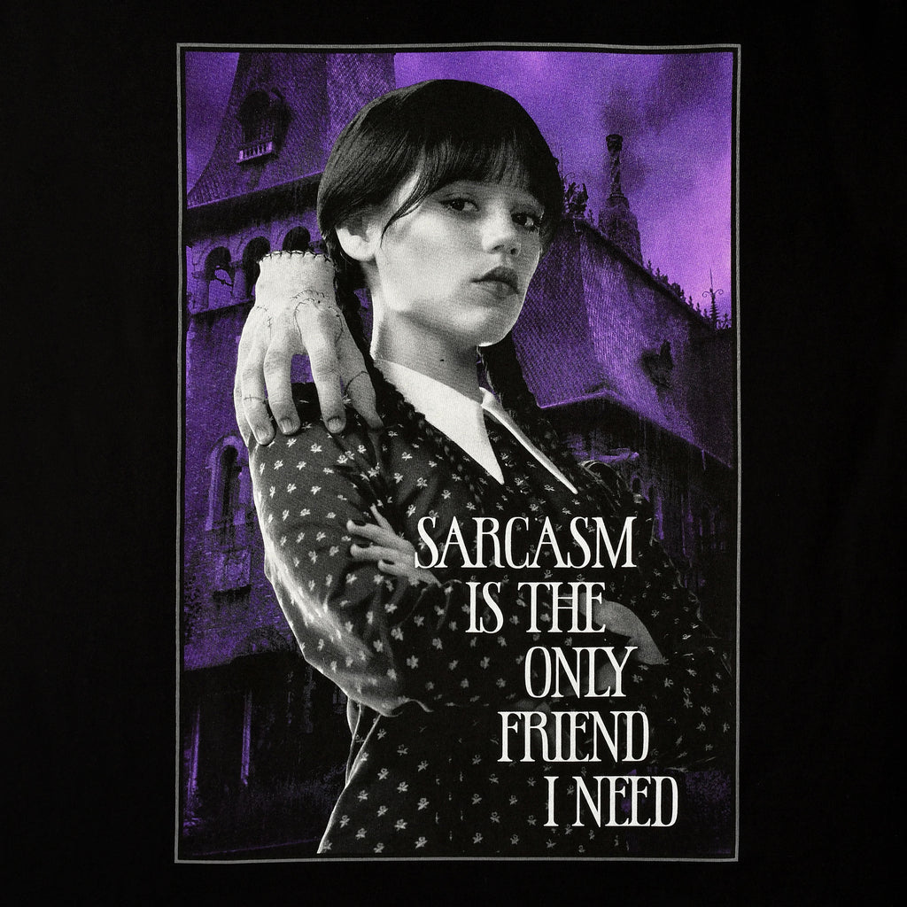 Image produit Mercredi - T-shirt Sarcasme noir