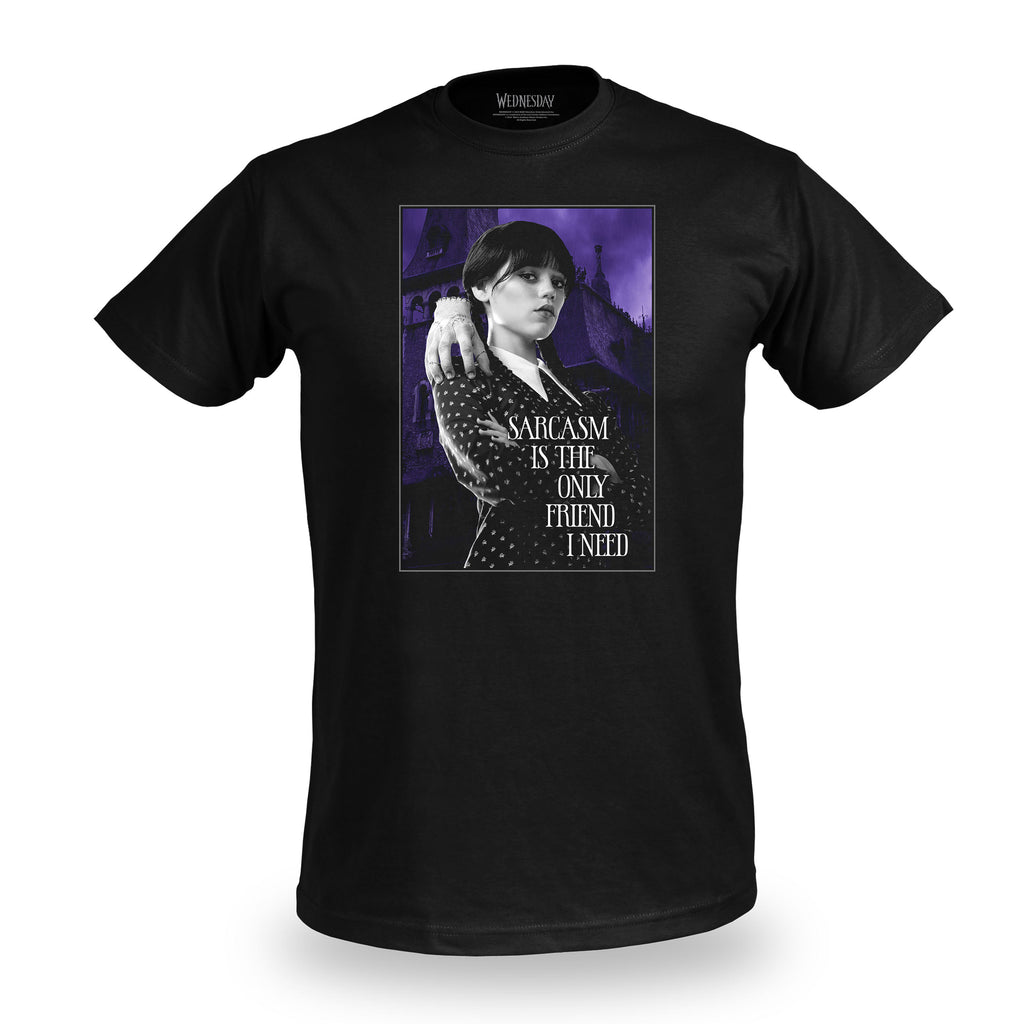 Image produit Mercredi - T-shirt Sarcasme noir