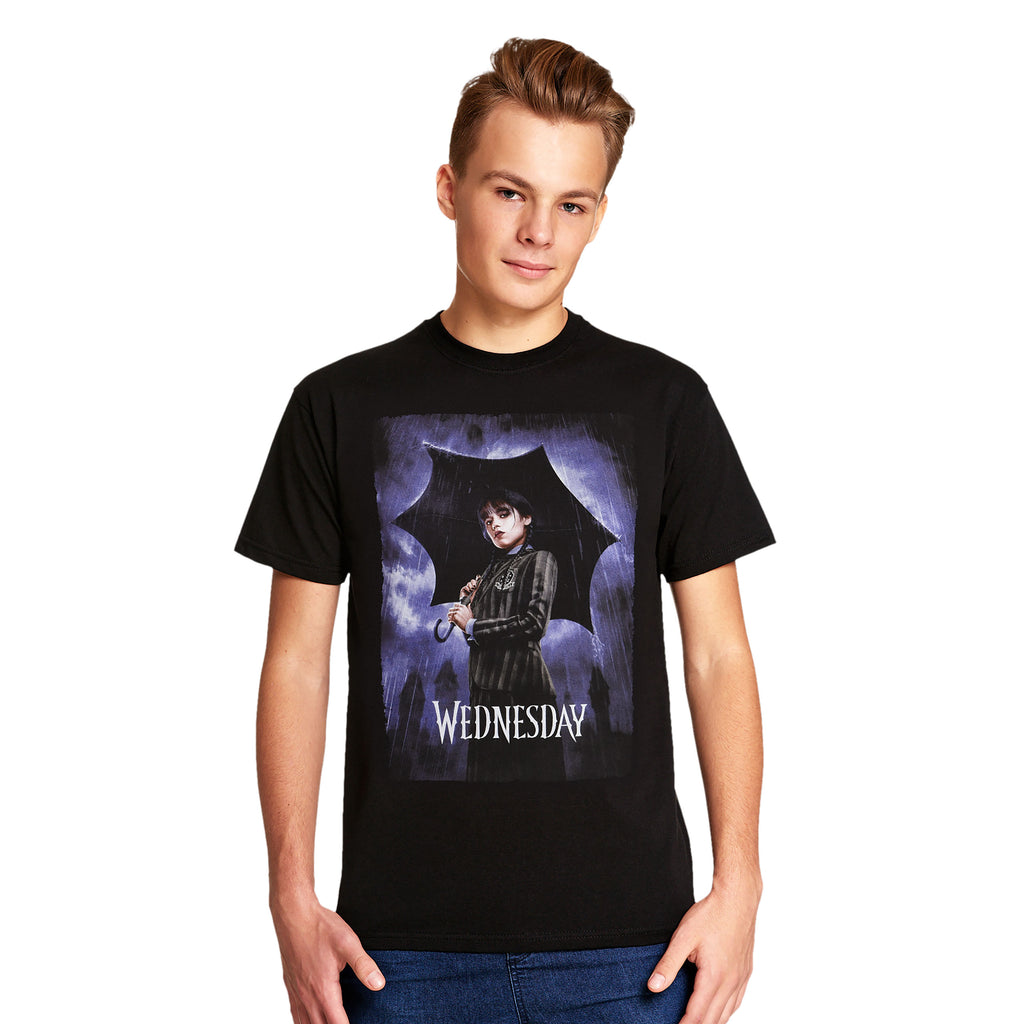 Image produit Mercredi - T-shirt Poster Teaser noir