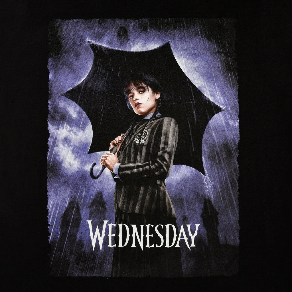 Image produit Mercredi - T-shirt Poster Teaser noir