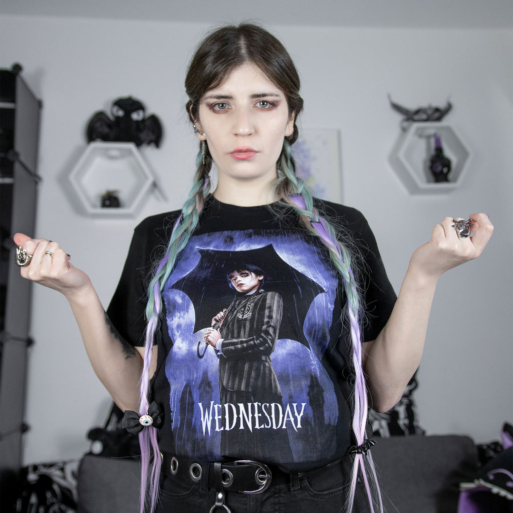 Image produit Mercredi - T-shirt Poster Teaser noir