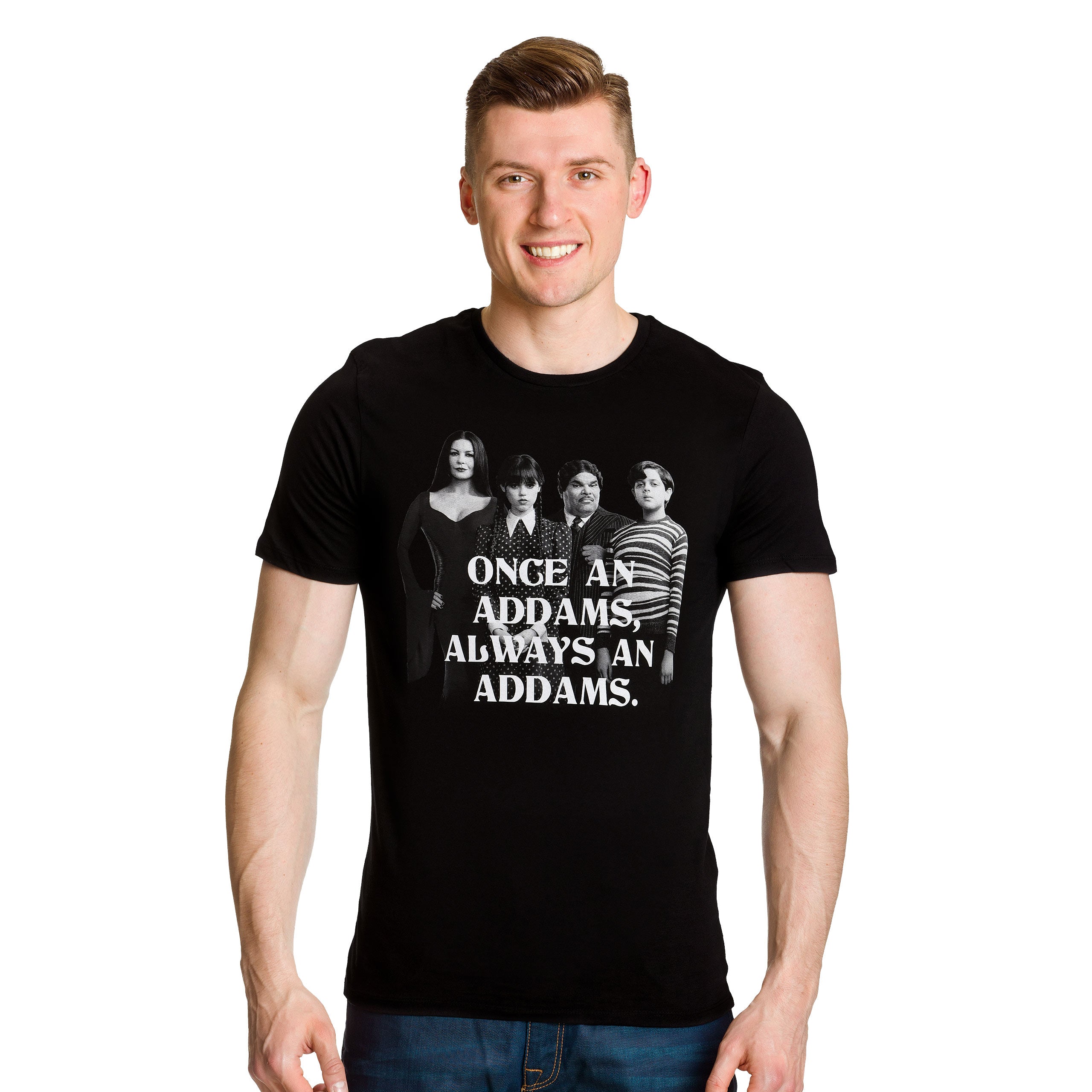 Image produit Mercredi - T-Shirt Addams Family noir