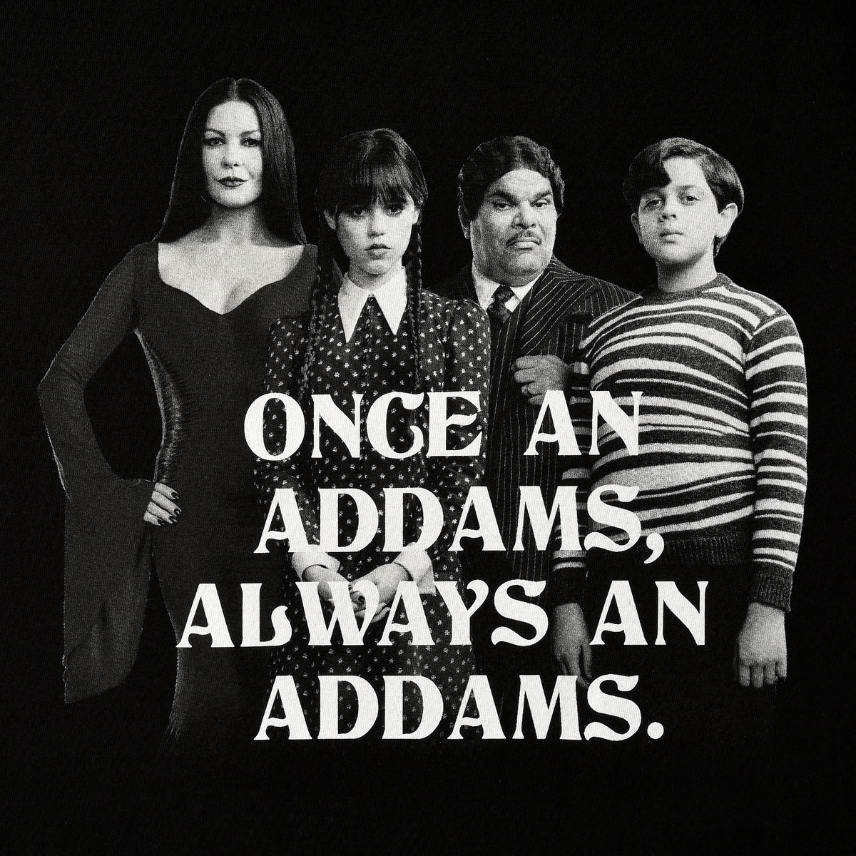 Image produit Mercredi - T-Shirt Addams Family noir