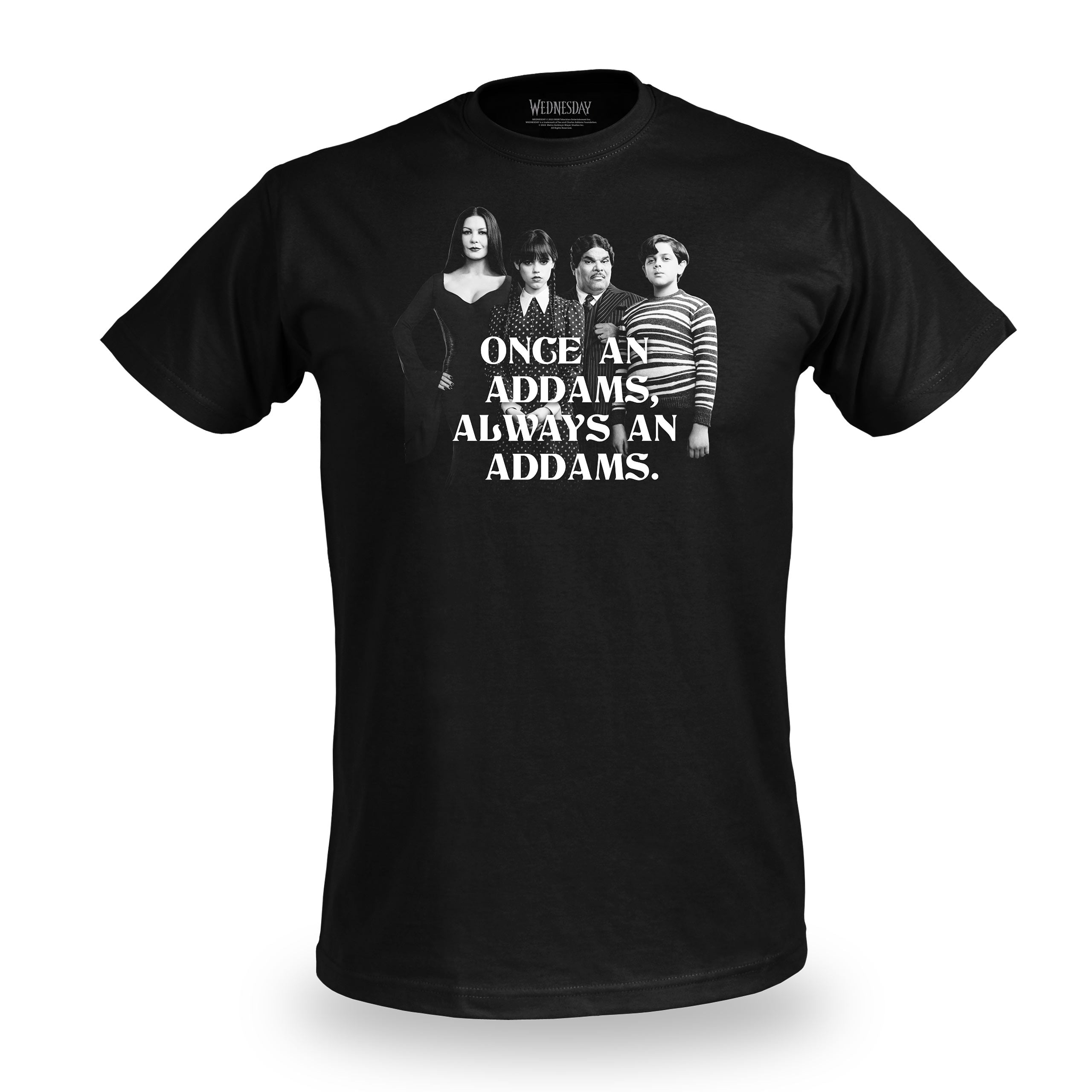 Image produit Mercredi - T-Shirt Addams Family noir