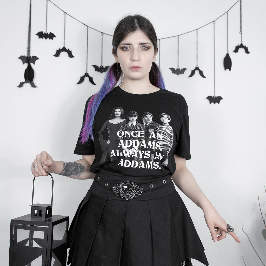 Image produit Mercredi - T-Shirt Addams Family noir