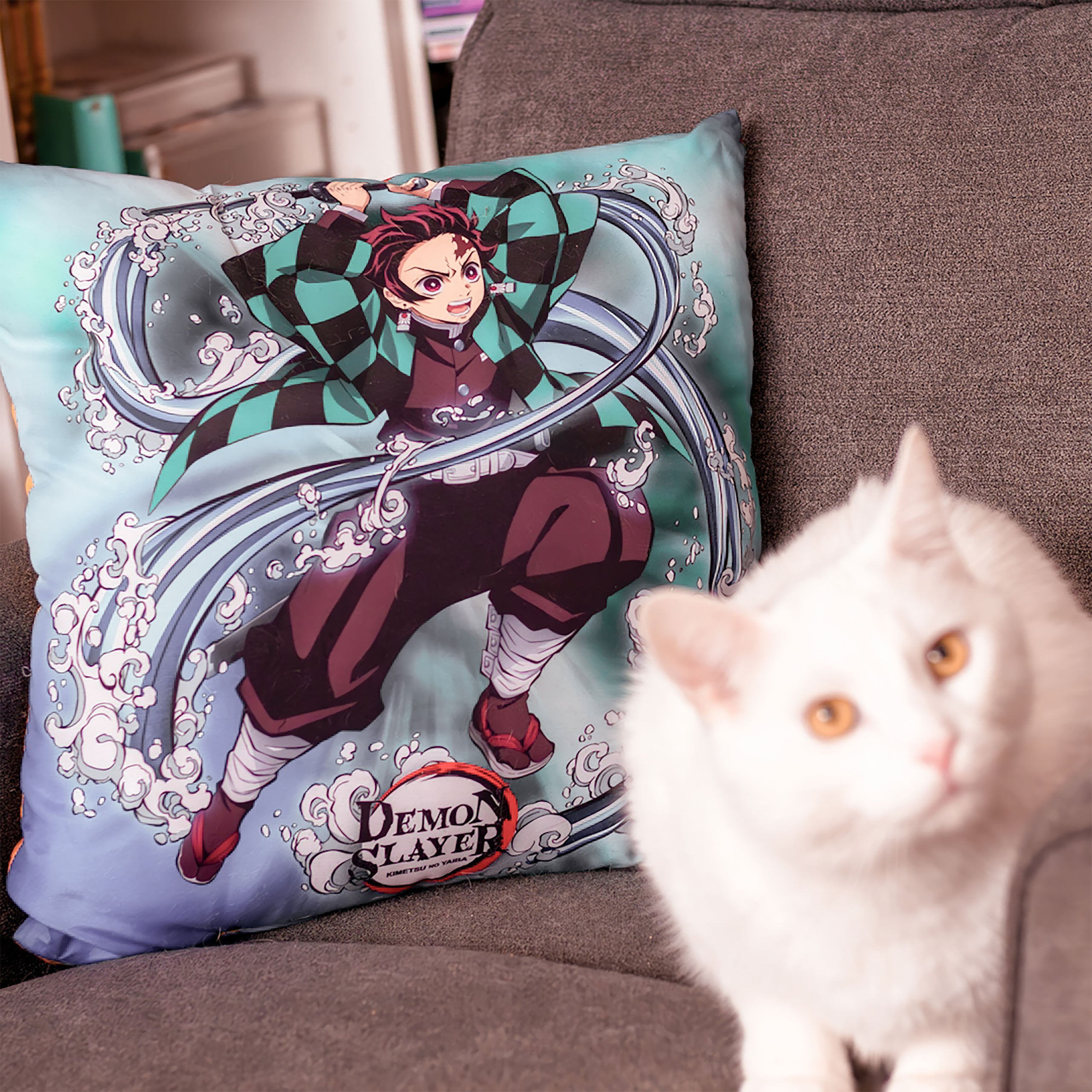Image produit Demon Slayer - Coussin Tanjiro Kamado et Kyojuro Rengoku
