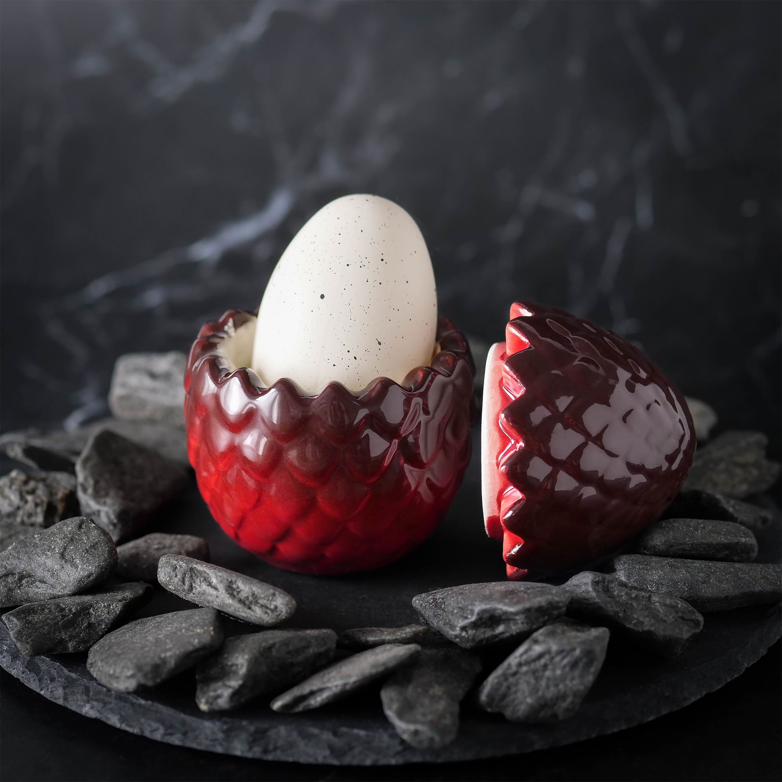Image produit Game of Thrones - Coquetier et salière en forme d'œuf de dragon