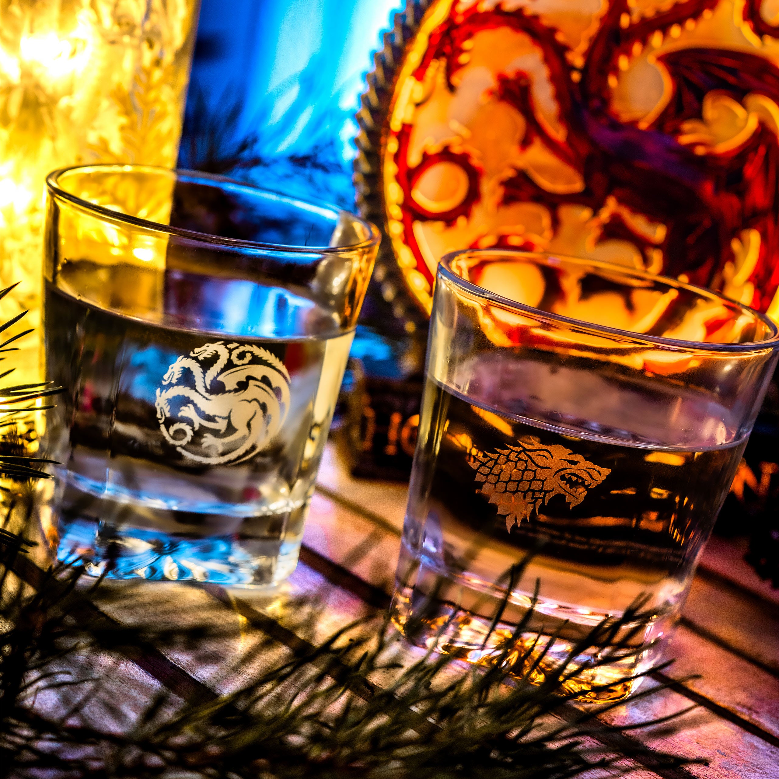 Product image Game of Thrones - Targaryen and Stark Crest Glasses Set of 2