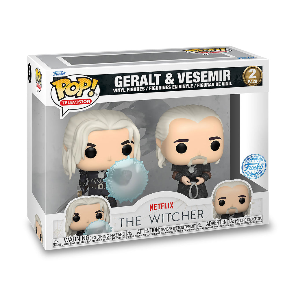 Image produit Witcher - Ensemble de figurines Funko Pop Geralt et Vesemir