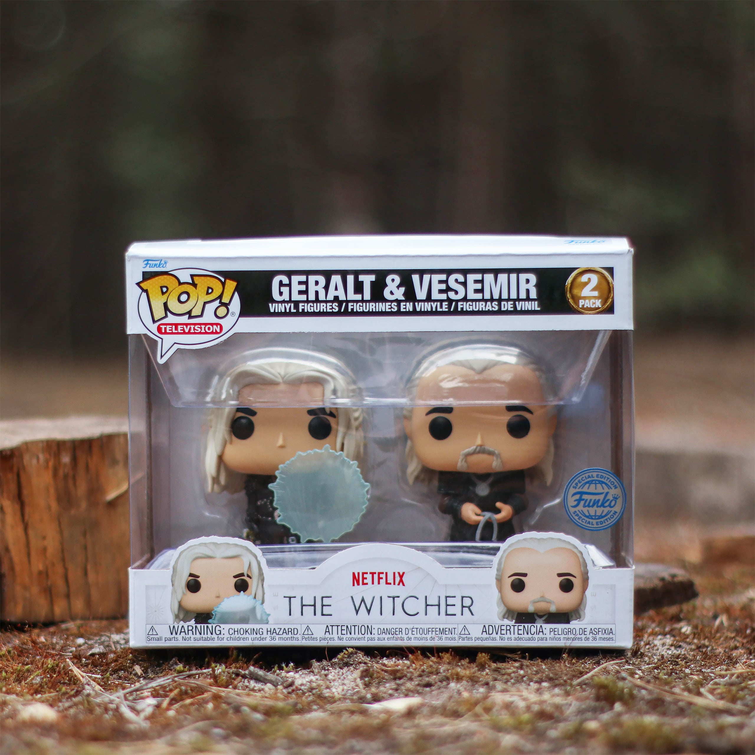 Image produit Witcher - Ensemble de figurines Funko Pop Geralt et Vesemir
