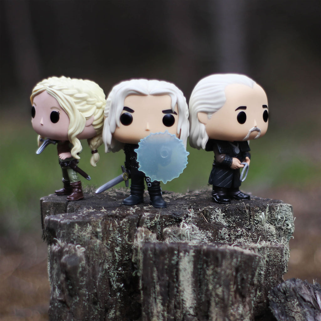 Image produit Witcher - Ensemble de figurines Funko Pop Geralt et Vesemir