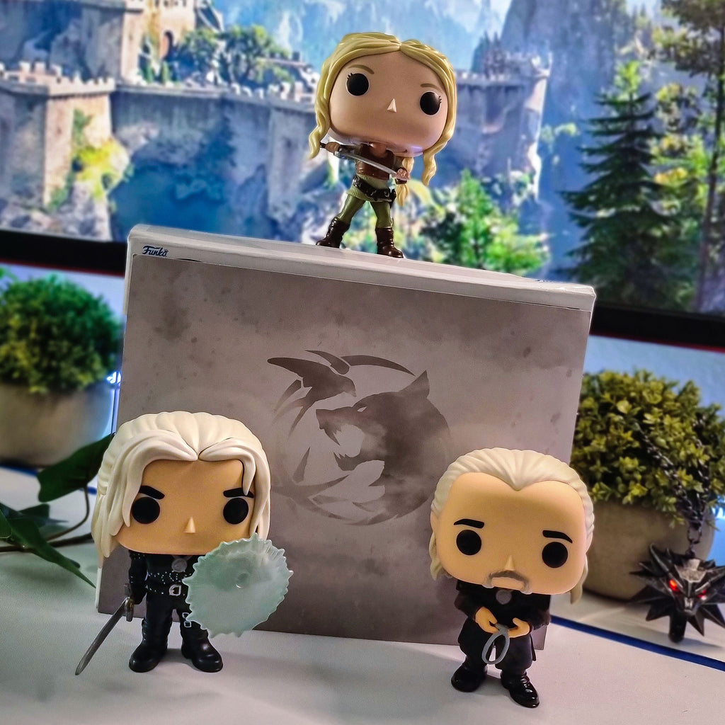 Image produit Witcher - Ensemble de figurines Funko Pop Geralt et Vesemir