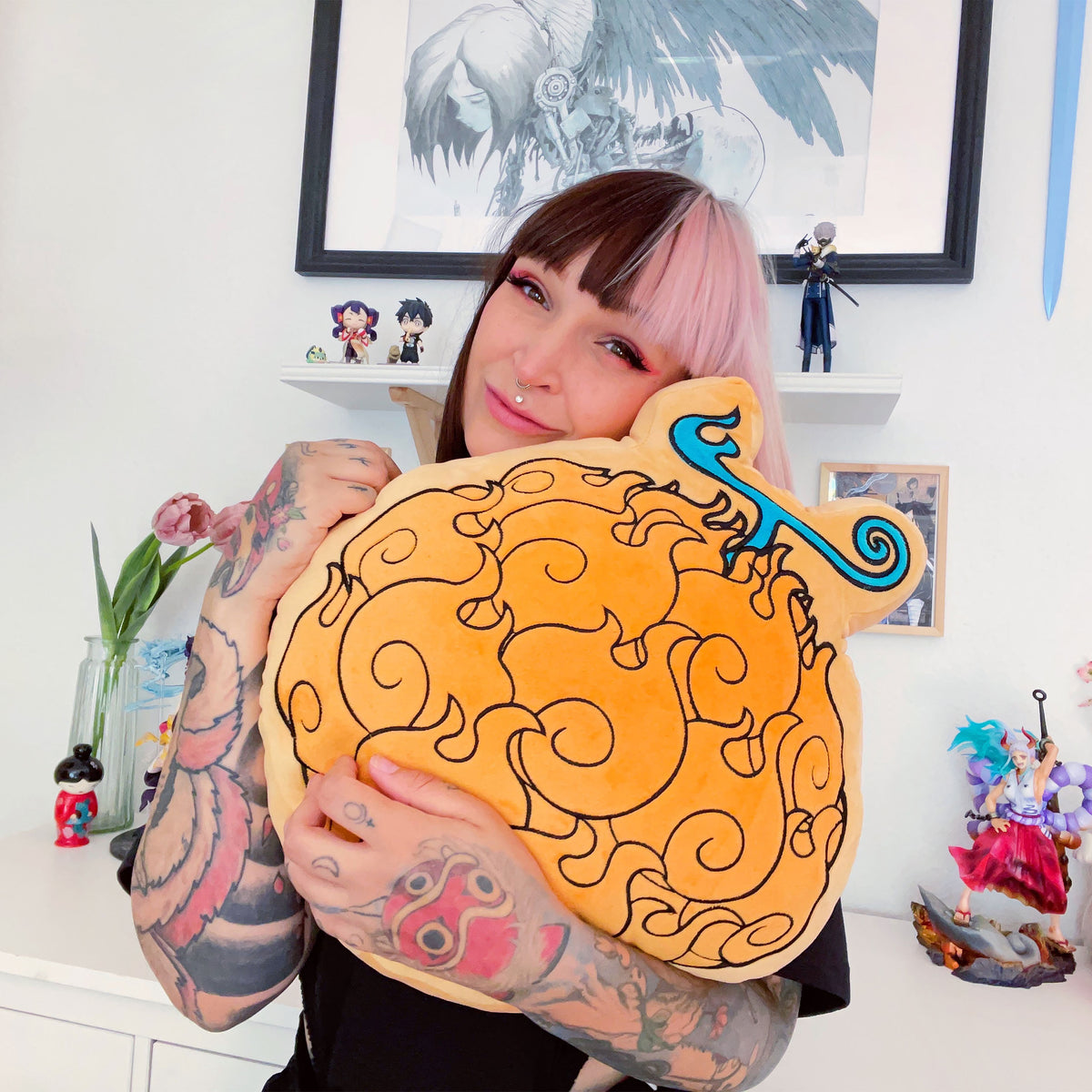 Image produit One Piece - Coussin Fruit du Démon Mera Mera