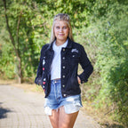 Image produit Alice au Pays des Merveilles - World Of My Own Veste en Jean Femme Noir