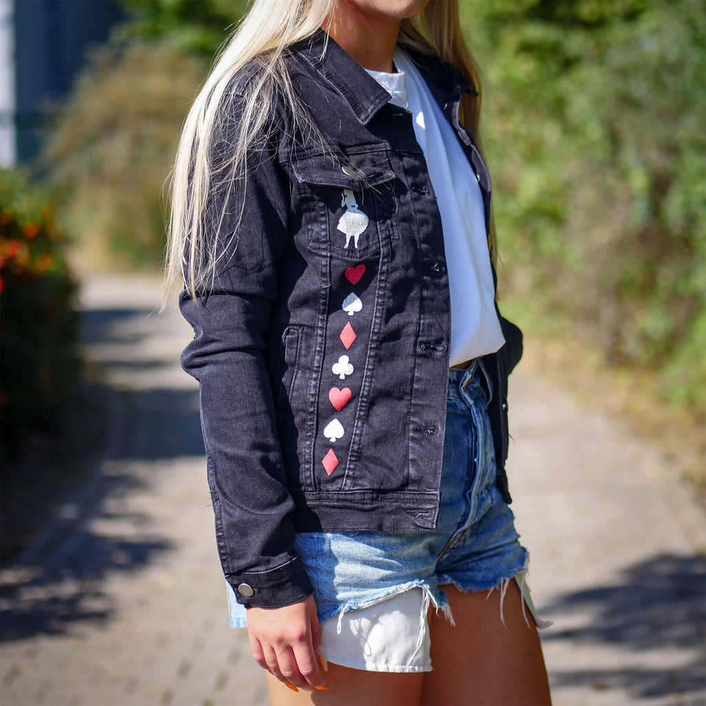 Image produit Alice au Pays des Merveilles - World Of My Own Veste en Jean Femme Noir