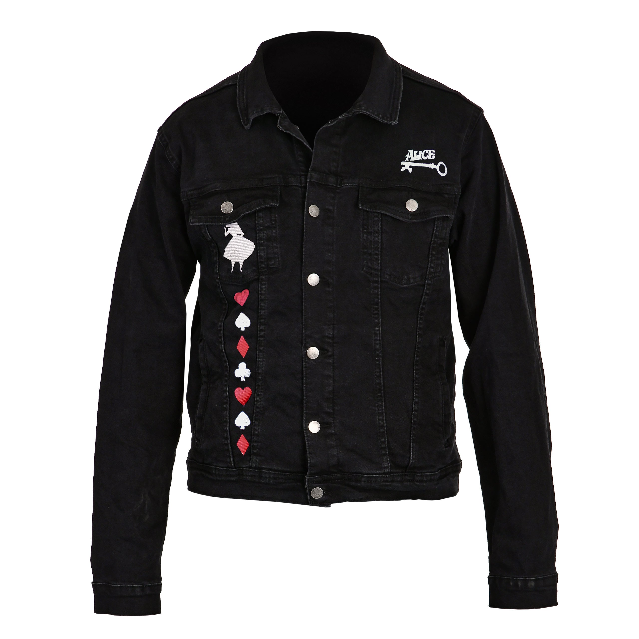 Image produit Alice au Pays des Merveilles - World Of My Own Veste en Jean Femme Noir