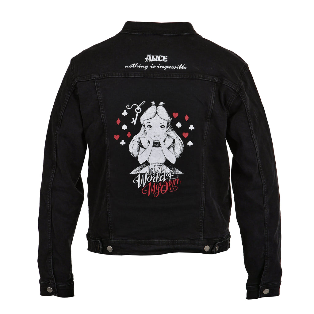 Image produit Alice au Pays des Merveilles - World Of My Own Veste en Jean Femme Noir