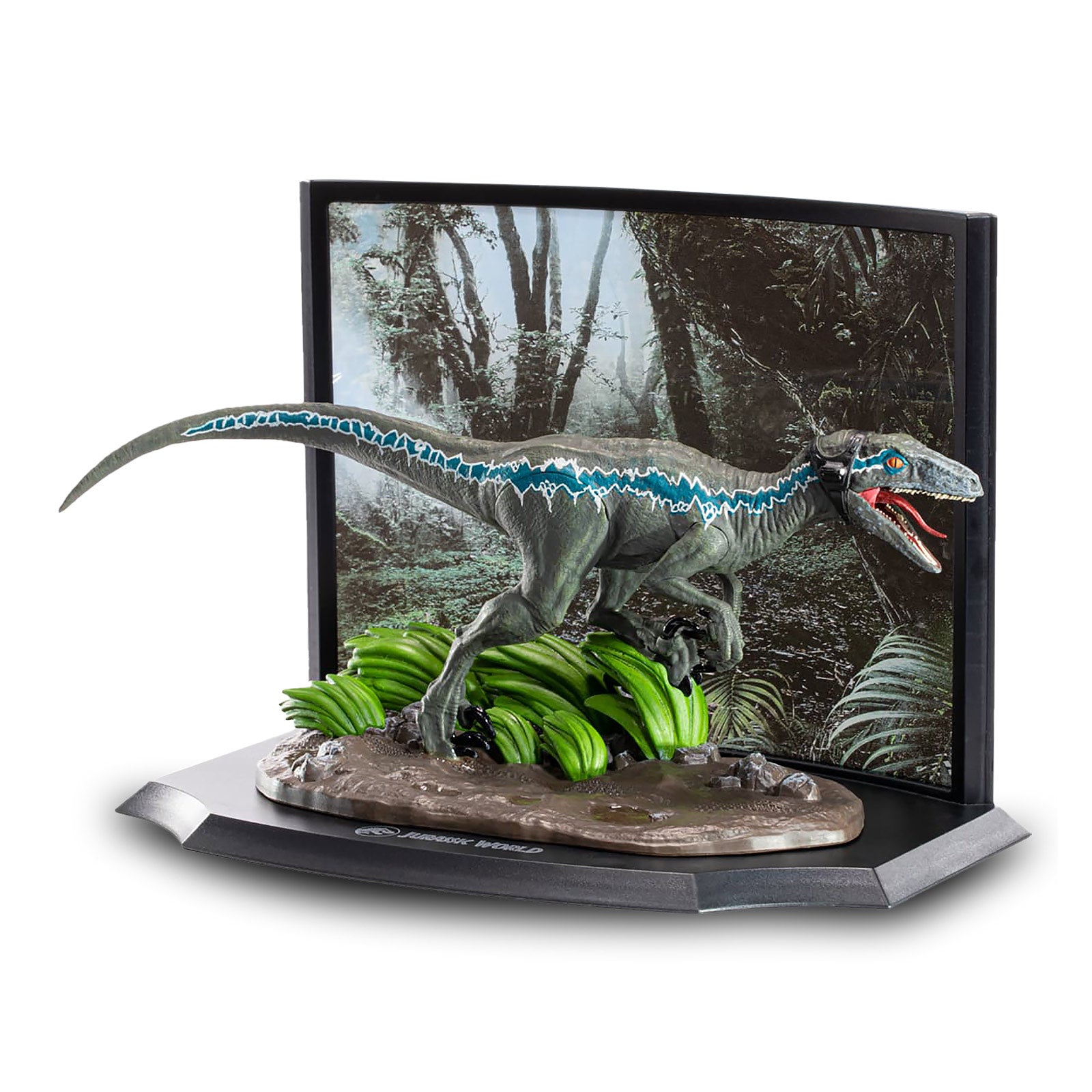 Image produit Jurassic Park - Figurine Diorama Velociraptor Bleu