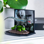 Image produit Jurassic Park - Figurine Diorama Velociraptor Bleu