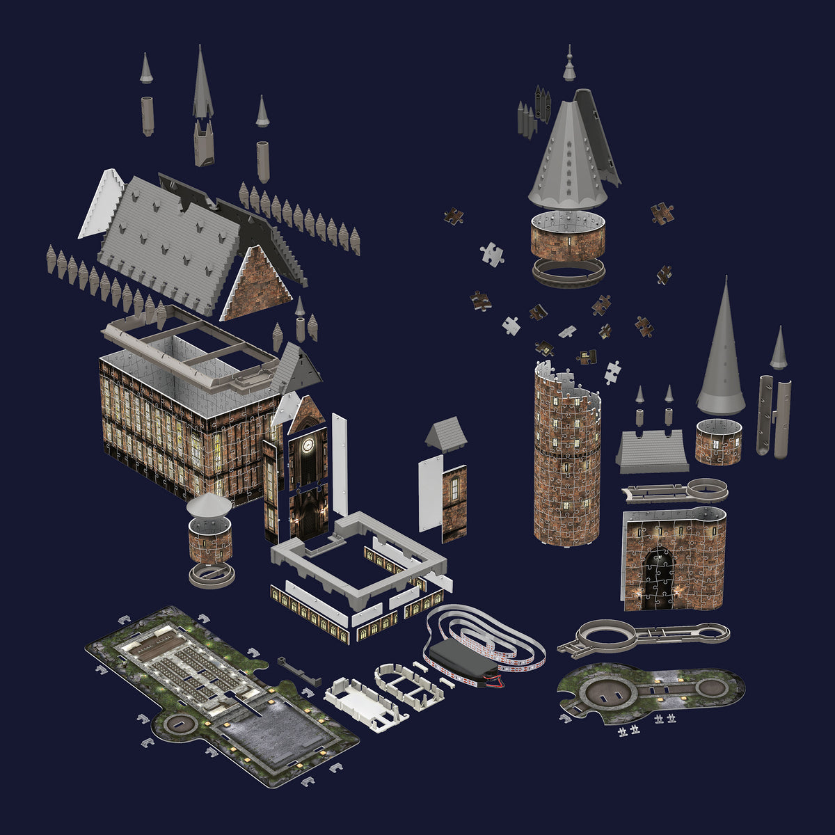 Product image Hogwarts Castle The Great Hall 3D Puzzle with Lighting - Harry Potter