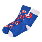 Image produit Captain America - Ensemble de 2 paires de chaussettes Logo Shield bleu