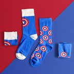 Image produit Captain America - Ensemble de 2 paires de chaussettes Logo Shield bleu