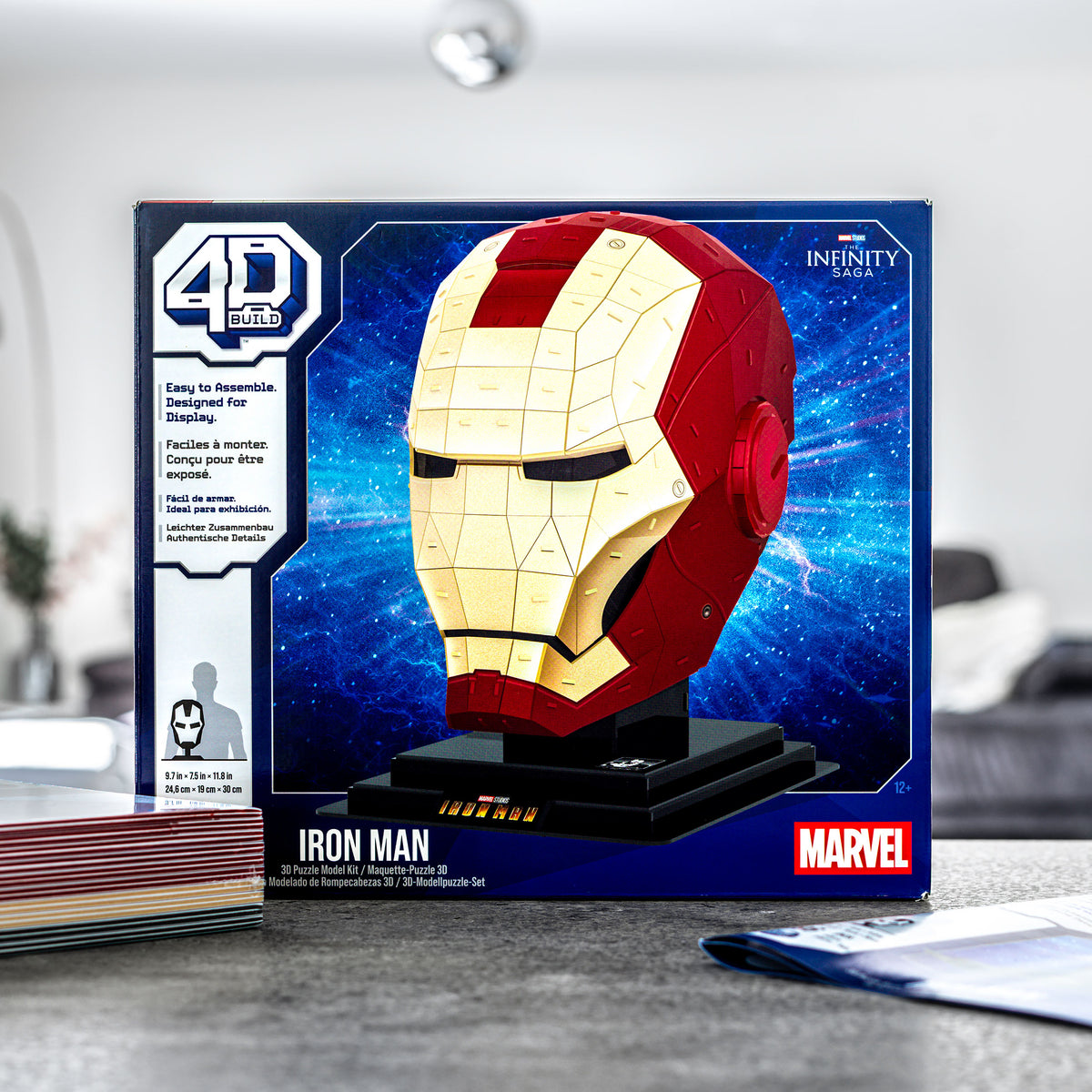 Image produit Iron Man - Casque 4D Build Modèle Kit