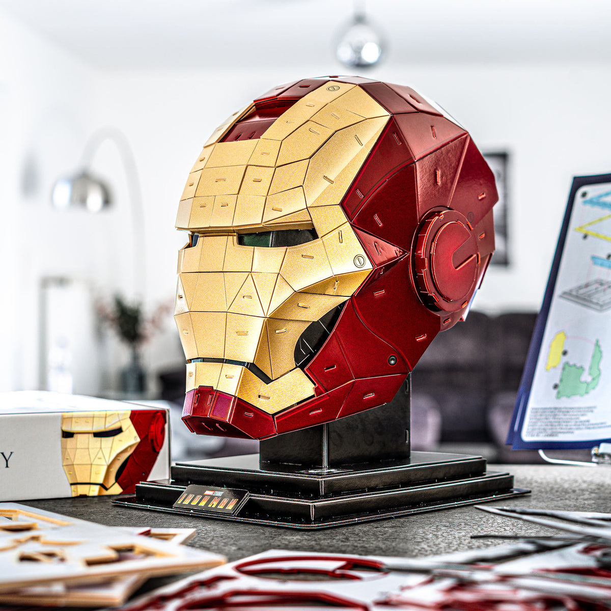 Image produit Iron Man - Casque 4D Build Modèle Kit