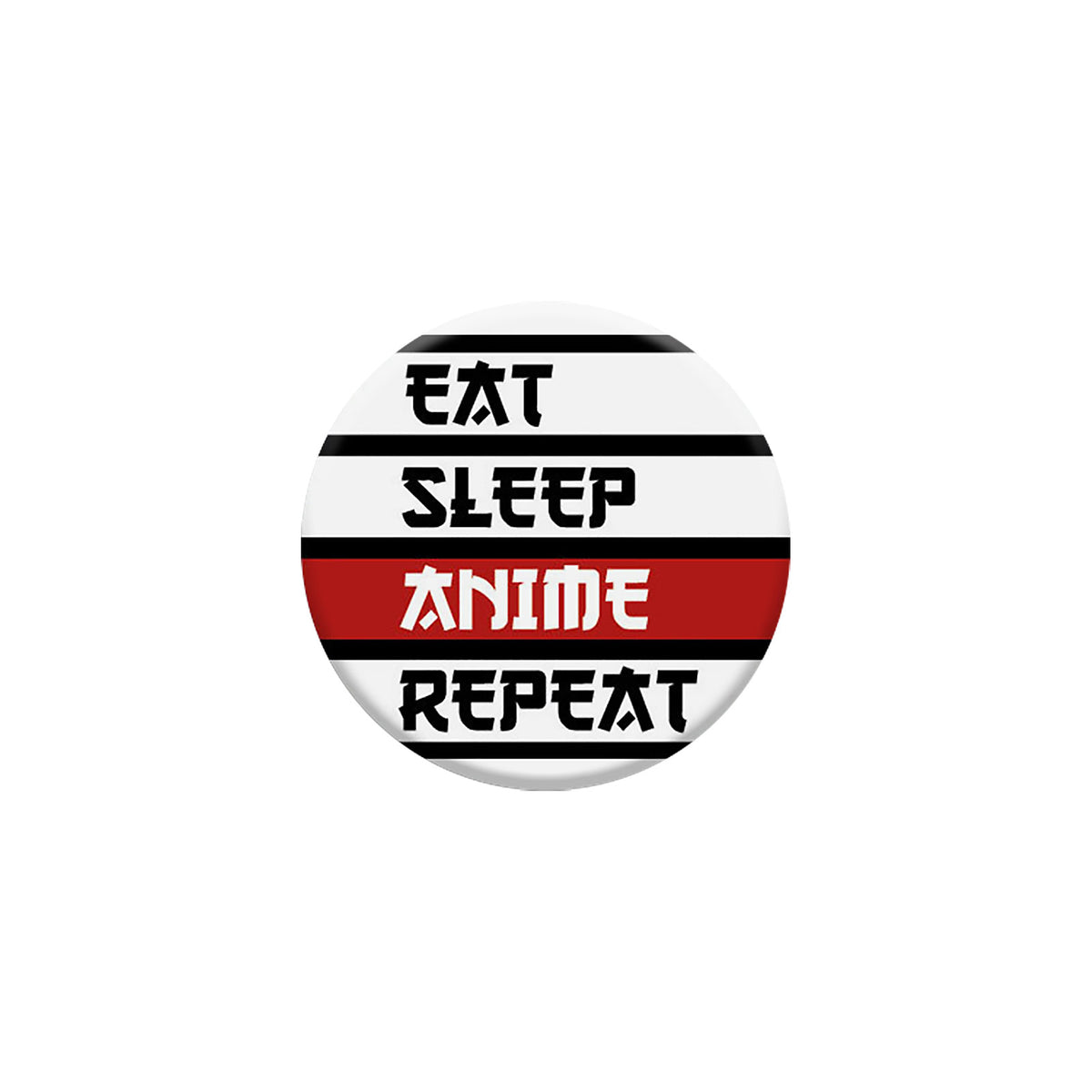 Image produit Bouton Eat Sleep Anime Repeat