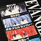 Image produit Evangelion - T-shirt noir Characters Eyes