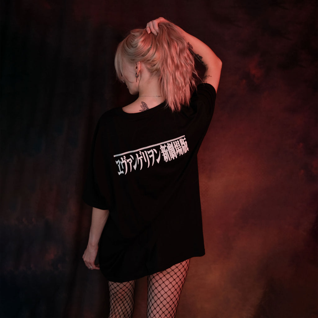 Image produit Evangelion - T-shirt noir Characters Eyes