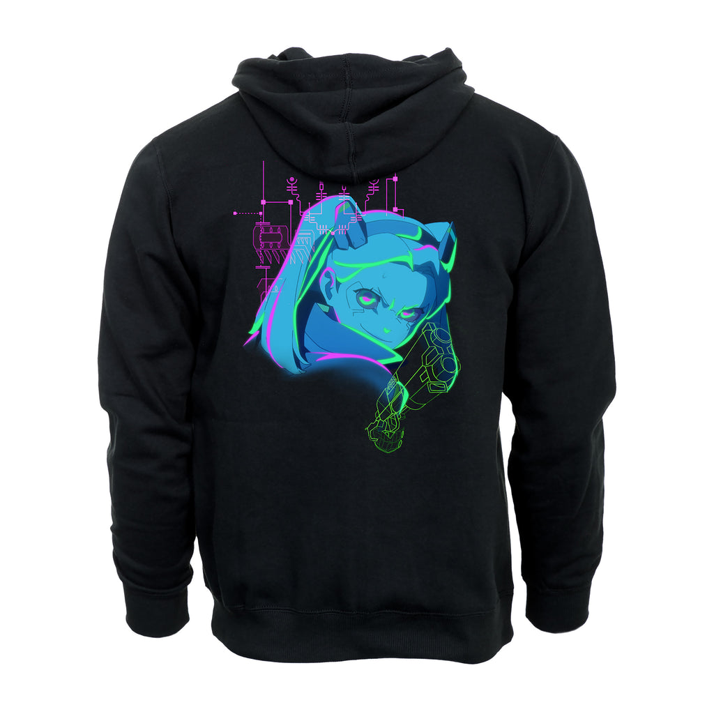 Image produit Cyberpunk Edgerunners - Rebecca Neon Hoodie noir