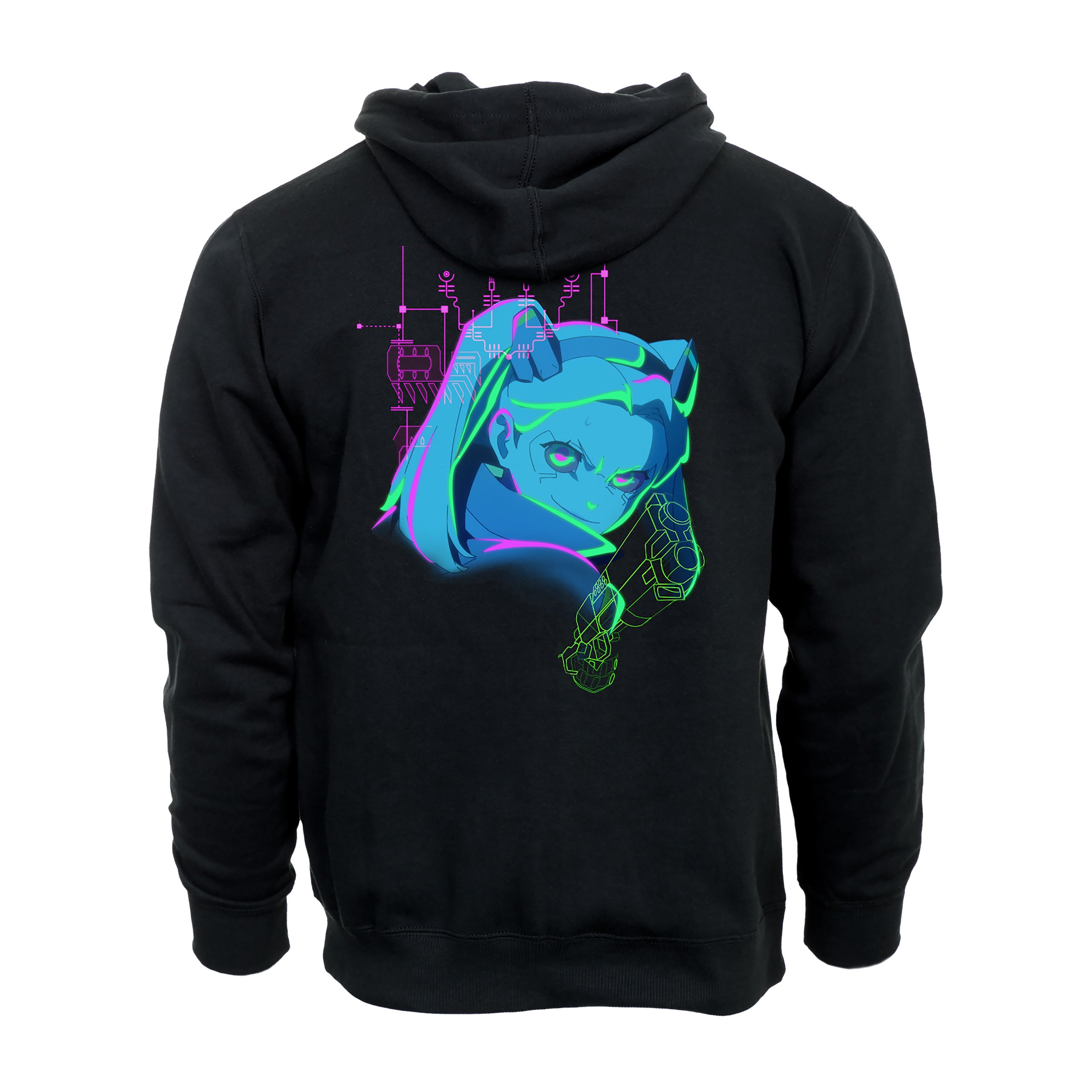 Image produit Cyberpunk Edgerunners - Rebecca Neon Hoodie noir