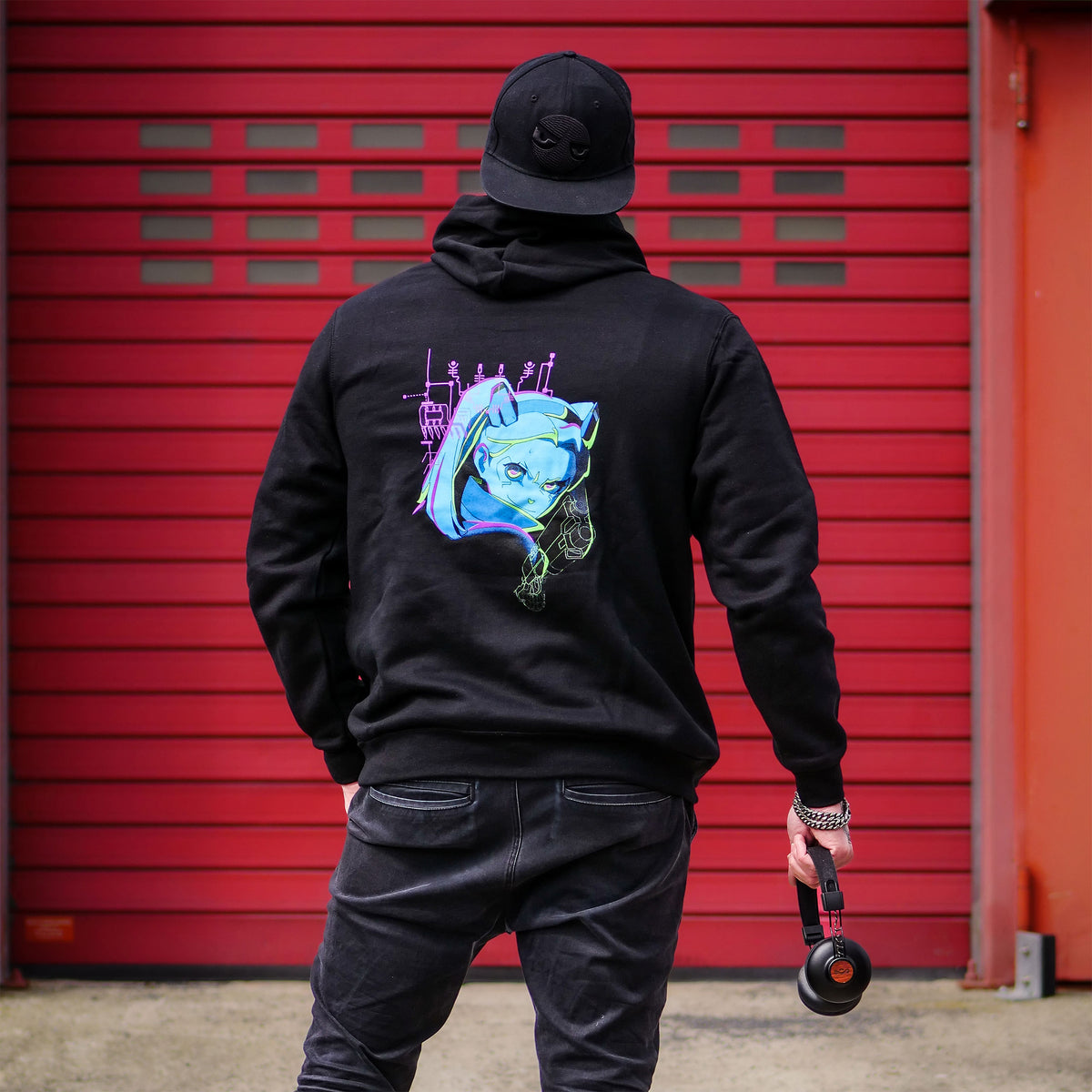 Image produit Cyberpunk Edgerunners - Rebecca Neon Hoodie noir
