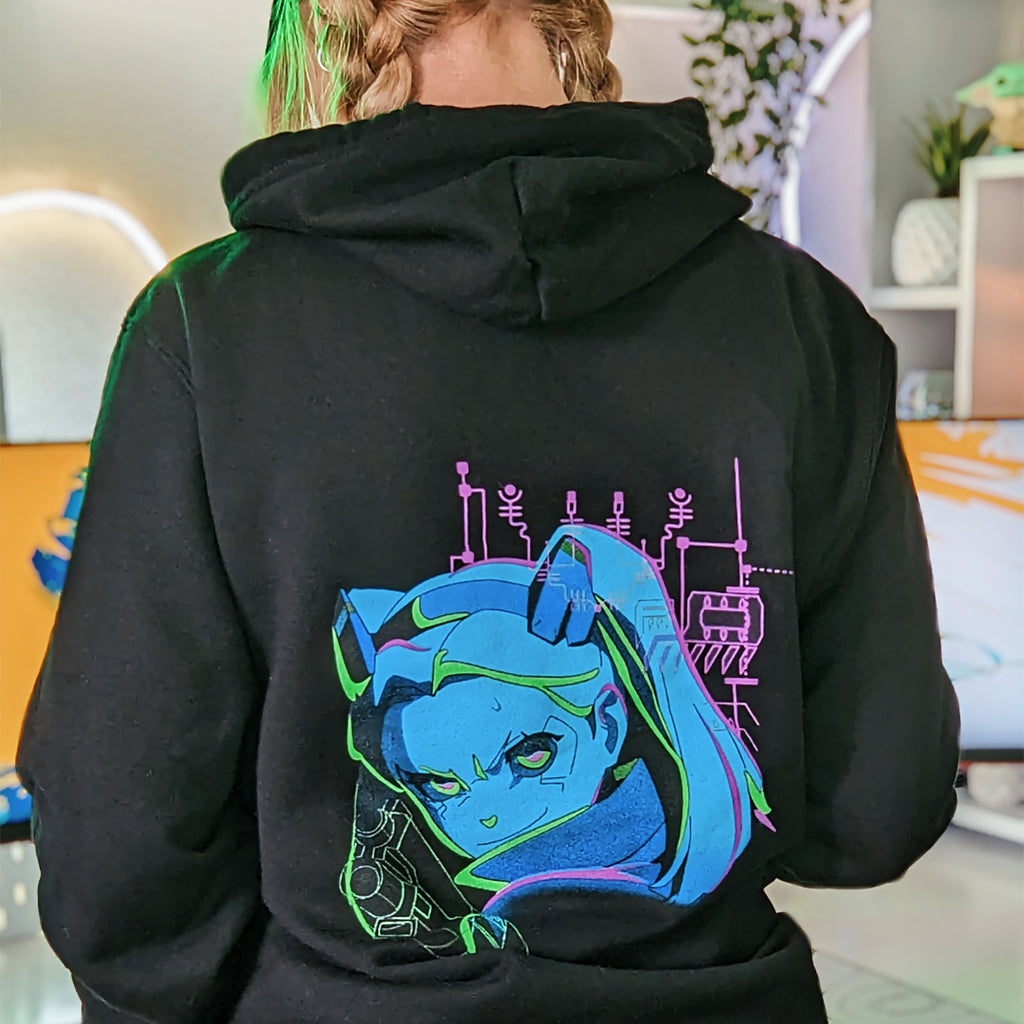 Image produit Cyberpunk Edgerunners - Rebecca Neon Hoodie noir