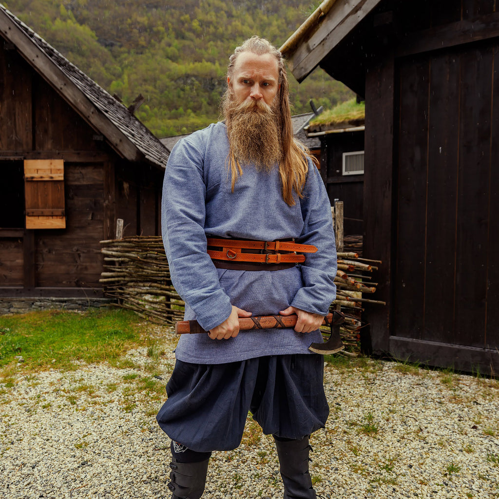 Image produit Tunique viking Torsten bleu-gris