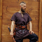 Image produit Tunique Viking Harbard Manches Courtes Marron