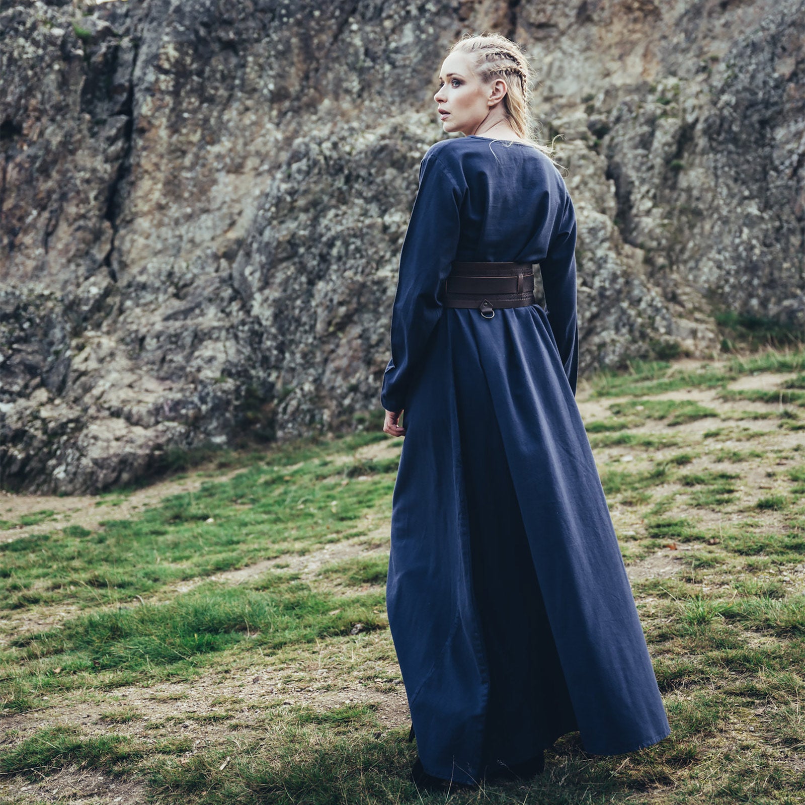 Image produit Sous-robe médiévale Valdis bleue