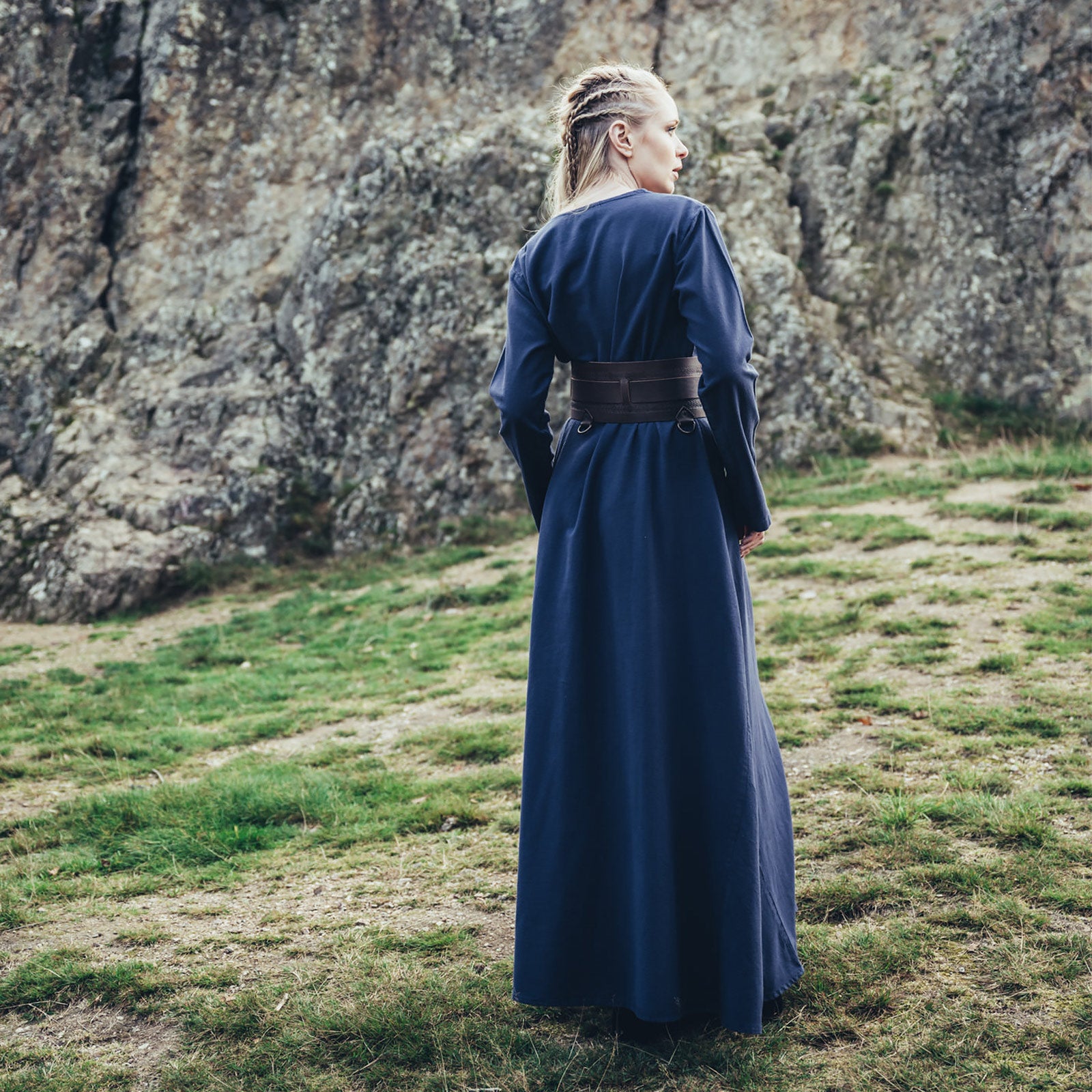 Image produit Sous-robe médiévale Valdis bleue